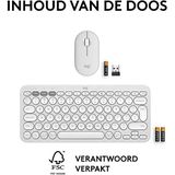 Logitech Pebble 2 Combo - Draadloos Toetsenbord en Muis combinatie - Qwerty US - Wit