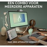 Logitech - Pebble 2 - Draadloos Toetsenbord en Muis - Grijs - Gerecycled Plastic