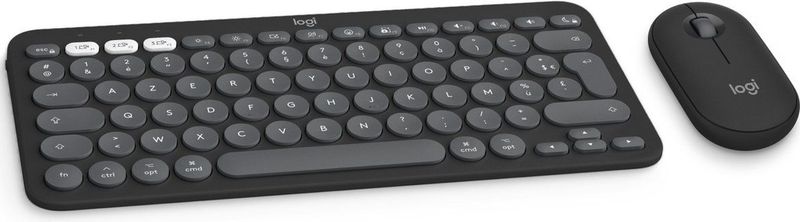 Logitech Pebble 2 Combo voor Mac Draadloos Toetsenbord en Muis combinatie Azerty FR Graphite