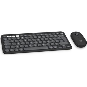 Logitech Pebble 2 Combo voor Mac Draadloos Toetsenbord en Muis combinatie Qwerty US Graphite