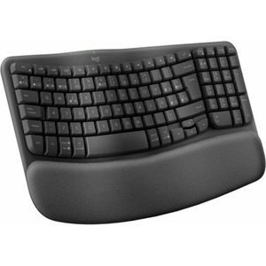 Logitech Wave Keys toetsenbord RF-draadloos + Bluetooth QWERTY Spaans Grafiet