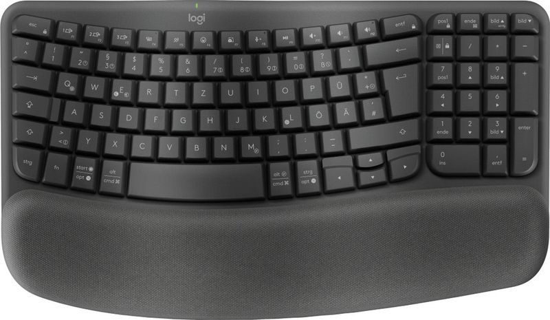Logitech Wave Keys Toetsenbord Draadloos QWERTZ Duits Grafiet