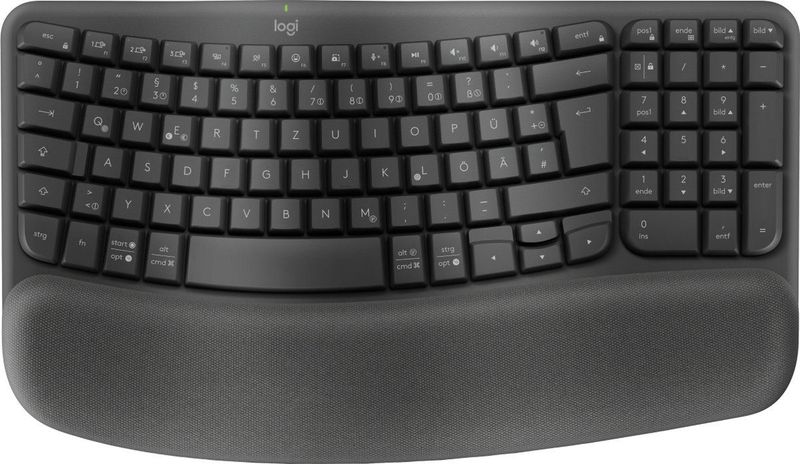 Logitech Wave Keys Business Toetsenbord Draadloos QWERTZ Duits Grafiet