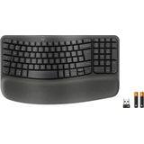 Logitech Wave Keys for Business toetsenbord RF-draadloos + Bluetooth QWERTY Brits Engels Grafiet