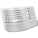 Logitech Wave Keys for Mac - Draadloos Toetsenbord - Ergonomisch - Off White