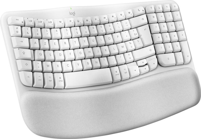 Logitech Wave Keys for Mac - Draadloos Toetsenbord - Ergonomisch - Off White