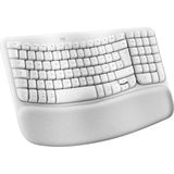 Logitech Wave Keys for Mac toetsenbord Thuis/Werk Bluetooth QWERTZ Duits Wit