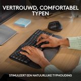 Logitech - Wave Keys - Draadloos Toetsenbord - Ergonomisch - Zwart