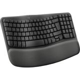 Logitech - Wave Keys - Draadloos Toetsenbord - Ergonomisch - Zwart