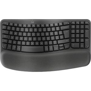 Logitech Wave Keys - Draadloos Toetsenbord - Ergonomisch - Qwerty - Grafiet