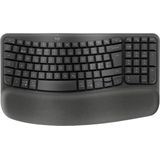 Logitech Wave Keys toetsenbord RF-draadloos + Bluetooth QWERTY Deens, Fins, Noors, Zweeds Grafiet
