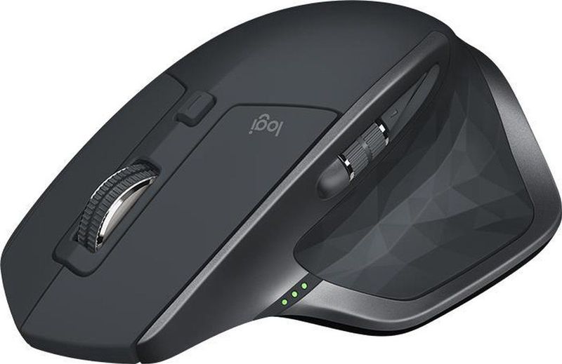 Logitech - MX Master 2S - Draadloze Ergonomische Muis - Zwart - Materiaal: Kunststof