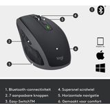 Logitech - MX Master 3 - Draadloze Muis - Zwart - Ergonomisch