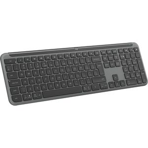 Logitech Signature Slim K950, draadloos toetsenbord, gestroomlijnd ontwerp, schakelen tussen typen op verschillende apparaten, stil typen, bluetooth, Windows, Mac, Chrome, US INT'L QWERTY, Grafiet