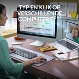 Logitech - MK950 Signature Slim - Draadloos Toetsenbord en Muis - Zwart - Kunststof