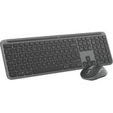 Logitech - MK950 Signature Slim - Draadloos Toetsenbord en Muis - Zwart - Kunststof