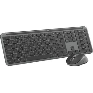 Logitech - MK950 Signature Slim - Draadloos Toetsenbord en Muis - Zwart - Kunststof