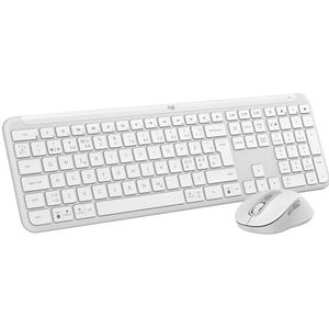 Logitech MK950 Signature Slim toetsenbord Inclusief muis RF-draadloos + Bluetooth QWERTY Deens, Fins, Noors, Zweeds Wit