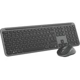 Logitech MK950 Signature Slim, draadloos toetsenbord en muisset, elegant design, bediening op drie apparaten, multibesturingssysteem, Windows en Mac, FRA AZERTY-toetsenbord, grafiet