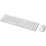 Logitech MK950 Signature Slim toetsenbord Inclusief muis RF-draadloos + Bluetooth QWERTZ Duits Grafiet, Wit