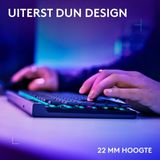 Logitech G G515 Lightspeed TKL Kabellose Tastatur (US INTL) (Blue | Tactile) - Schwarz