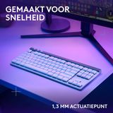 Logitech G515 Lightspeed TKL Draadloos Gaming Toetsenbord RGB Azerty Wit