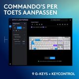 Logitech G915 X Lightspeed Draadloos Gaming Toetsenbord Tactile FR Azerty Wit