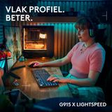 Logitech G915 X Lightspeed Draadloos Gaming Toetsenbord Tactile FR Azerty Zwart