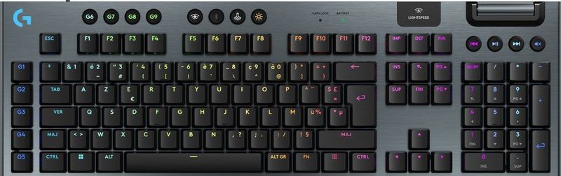 Logitech G915 X Lightspeed Draadloos Gaming Toetsenbord Tactile FR Azerty Zwart