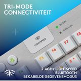 Logitech G915 X Lightspeed TKL - Draadloos Gaming Toetsenbord - Tactile - FR Azerty - Wit