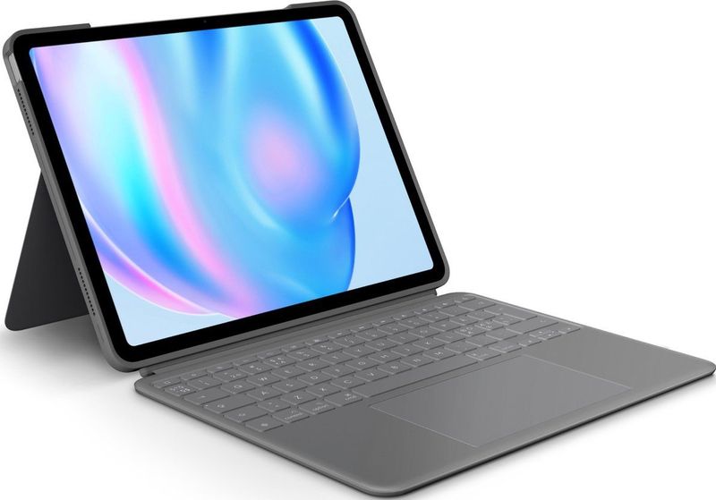 Logitech - Combo Touch - Toetsenbordhoes - Grijs - Afneembaar Toetsenbord met Achtergrondverlichting