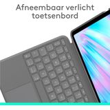 Logitech Combo Touch - Tablettoetsenbord - Geschikt voor iPad Air 11 inch (M2) - Azerty - Grafiet