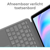Logitech Combo Touch - Tablettoetsenbord - Geschikt voor iPad Air 13 inch (M2) - Azerty - Grafiet