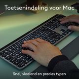 Logitech MX Keys Combo for Mac Draadloos Toetsenbord en Muis FR Azerty Space Grey