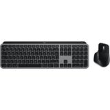 Logitech - MX Keys S Combo - Toetsenbord - Grijs - Draadloos - Met Mac-toetsenbordindeling