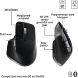 Logitech - MX Keys S Combo - Draadloos Toetsenbord en Muis - Space Grey