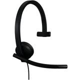 Logitech - H570e - USB-headset - Zwart - Bedraad - Ruisonderdrukkende Microfoons
