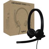 Logitech H570e USB-Headset - Zwart - Bedraad - Ruisonderdrukkende Microfoons