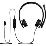 Logitech - H570e - Headset - Zwart - USB-C - Ruisonderdrukkende Microfoons