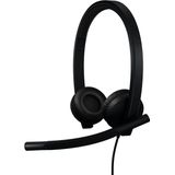 Logitech - H570e - Headset - Zwart - USB-C - Ruisonderdrukkende Microfoons