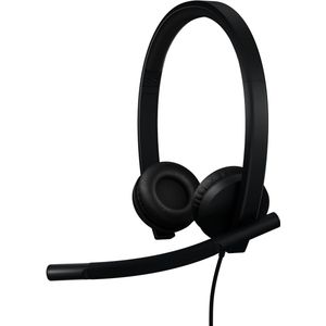 Logitech - H570e - Headset - Zwart - USB-C - Ruisonderdrukkende Microfoons