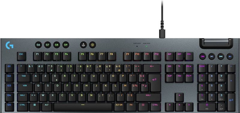 Logitech G915 X Bedraad Gaming Toetsenbord Tactile FR Azerty Zwart
