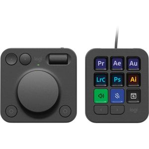 Logitech - MX Creative Console - Programmeerbaar Toetsenblok - Grafiet - 9 Toetsen