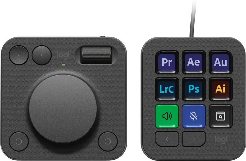Logitech - MX Creative Console - Programmeerbaar Toetsenblok - Grafiet - 9 Toetsen