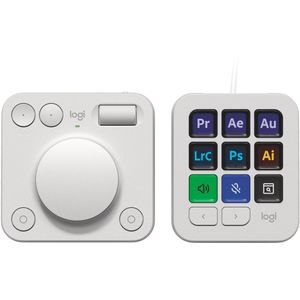 Logitech - MX Creative Console - Toetsenblok - Lichtgrijs - Inclusief 3 maanden Adobe Creative Cloud