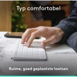 Logitech - Keys-To-Go 2 - Draagbaar Bluetooth-Toetsenbord - Lichtgrijs - US INT'L QWERTY
