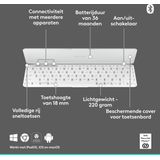Logitech - Keys-To-Go 2 - Draagbaar Bluetooth-Toetsenbord - Lichtgrijs - US INT'L QWERTY