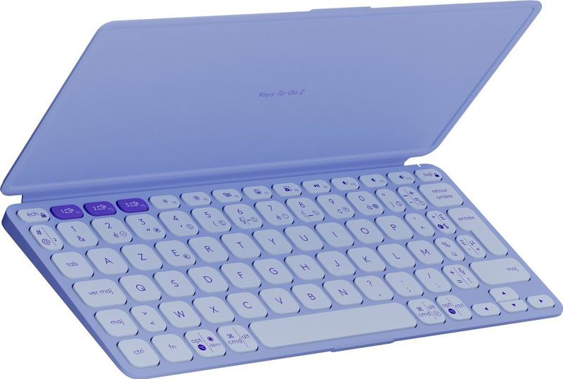 Logitech Keys To Go 2 toetsenbord Universeel Bluetooth AZERTY Frans Lila