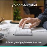 Logitech - Keys To Go 2 - Draadloos Tablettoetsenbord - Pale Grey - Qwerty US