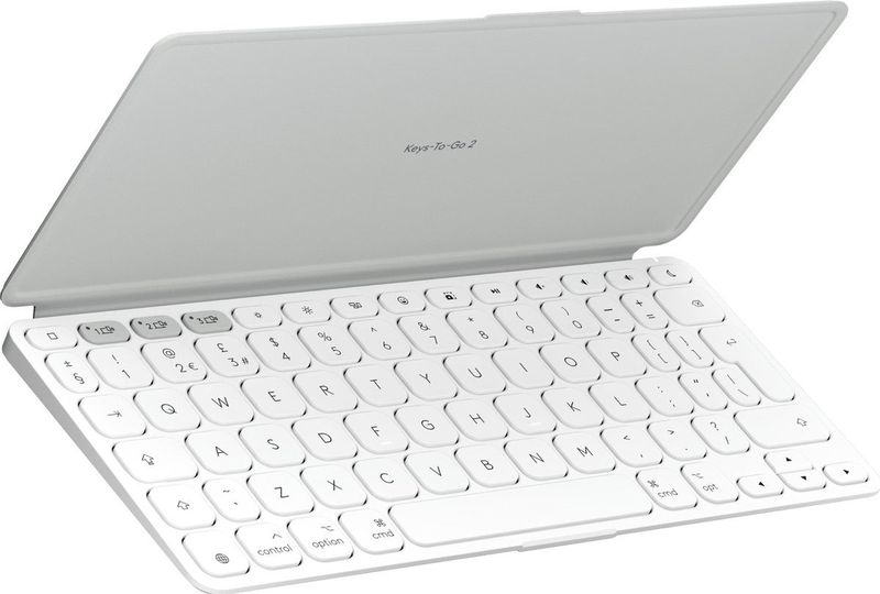 Logitech - Keys To Go 2 - Draadloos Tablettoetsenbord - Pale Grey - Qwerty US